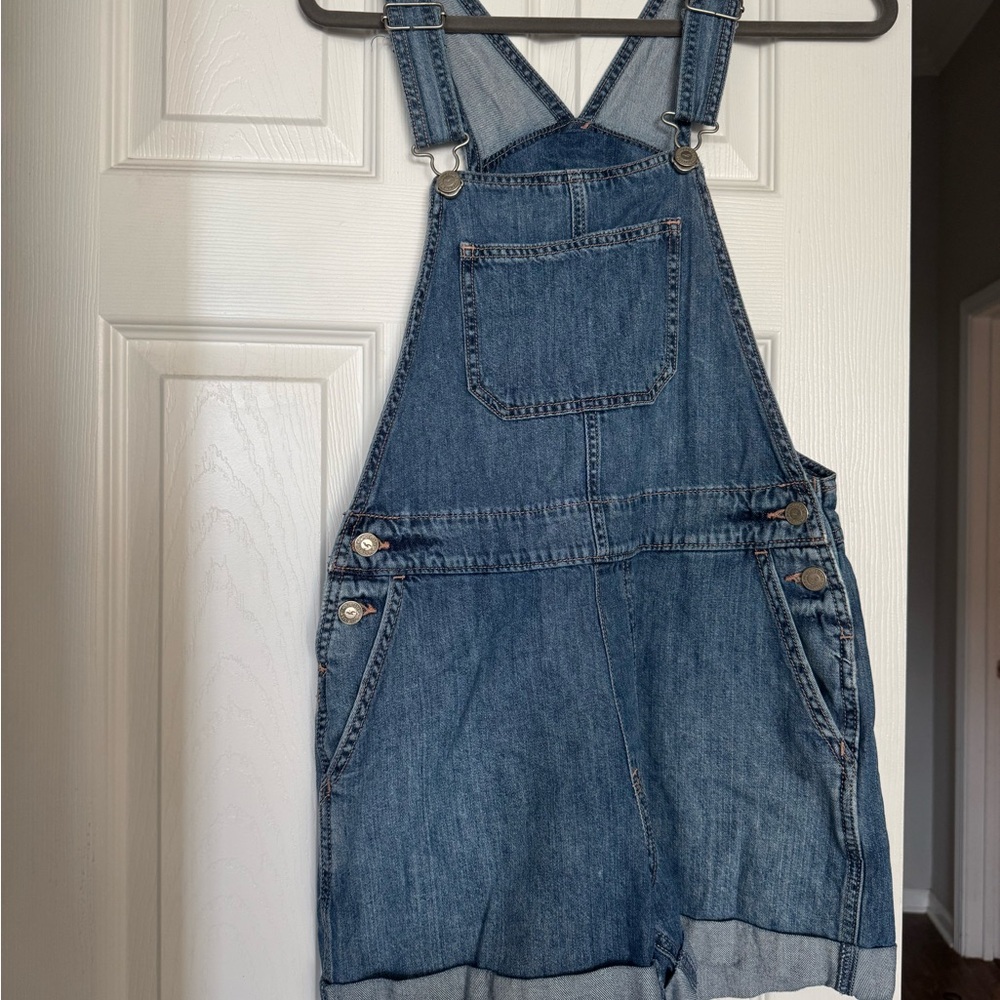 Hollister Blue Denim Overalls